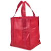 Savoy Laminated Non-Woven Grocery Tote in red