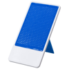 Flip smartphone holder in blue-and-white-solid