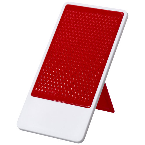Flip smartphone holder in red-and-white-solid
