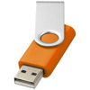 Rotate-basic 2GB USB flash drive in orange-and-silver