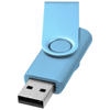 Rotate-metallic 4GB USB flash drive in blue