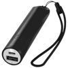 Beam power bank with lanyard and light 2200mAh in black-solid