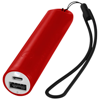 Beam power bank with lanyard and light 2200mAh in red