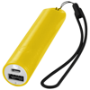 Beam power bank with lanyard and light 2200mAh in yellow