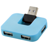 Gaia 4-port USB hub in blue