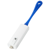 Denzi 700 mAh Power Bank with Integrated Tip in white-solid-and-royal-blue