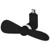 Airing micro USB fan in black-solid