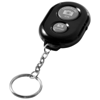 Selfie keychain Bluetooth® remote shutter in black-solid