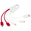 The Squad 5-in-1 Charging Cable in red