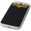 Dual Pocket RFID Phone Wallet in black-solid