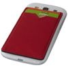 Dual Pocket RFID Phone Wallet in red