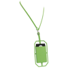 Silicone RFID Card Holder with Lanyard in lime