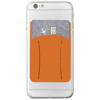 Silicone Phone Wallet with Finger Slot in orange