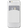 Silicone Phone Wallet with Finger Slot in white-solid