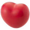 Heart shaped stress reliever in red