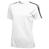 Baseline short sleeve ladies t-shirt. in white-solid-and-black-solid