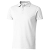 Hacker short sleeve polo in white-solid