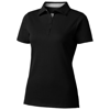 Hacker short sleeve ladies polo in black-solid