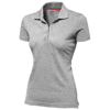 Advantage short sleeve ladies polo in grey-melange