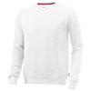Toss crew neck sweater in white-solid