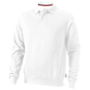 Referee polo sweater in white-solid