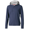 Reflex knit hoodie in heather-blue