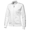 Court Full Zip Ladies Sweater in white-solid