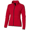 Drop shot full zip micro fleece ladies jacket in red