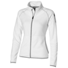 Drop shot full zip micro fleece ladies jacket in white-solid