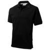 Forehand short sleeve polo in black-solid