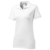 Forehand short sleeve ladies polo in white-solid