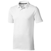 Calgary short sleeve polo in white-solid