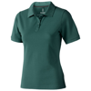 Calgary short sleeve ladies polo in forest-green