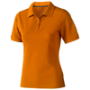Calgary short sleeve ladies polo in orange