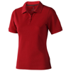 Calgary short sleeve ladies polo in red