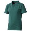 Calgary short sleeve kids polo in forest-green