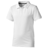 Calgary short sleeve kids polo in white-solid