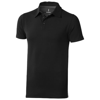 Markham short sleeve polo in black-solid