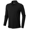 Oakville long sleeve Polo in black-solid