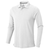 Oakville long sleeve Polo in white-solid