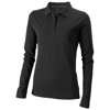 Oakville long sleeve ladies polo in anthracite