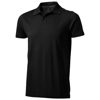 Seller short sleeve polo in black-solid