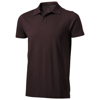 Seller short sleeve polo in chocolate-brown