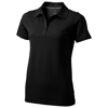 Seller short sleeve ladies polo in black-solid