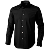 Hamilton long sleeve Shirt in black-solid