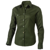 Nunavut long sleeve ladies Shirt in army-green