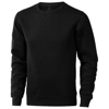 Surrey crew neck sweater in black-solid