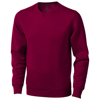 Surrey crew neck sweater in burgundy