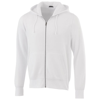 Cypress full zip hoodie in white-solid