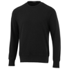 Kruger crew neck sweater in black-solid